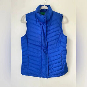 Talbots Down Feather Jacket Women’s Small Blue Puffer Vest